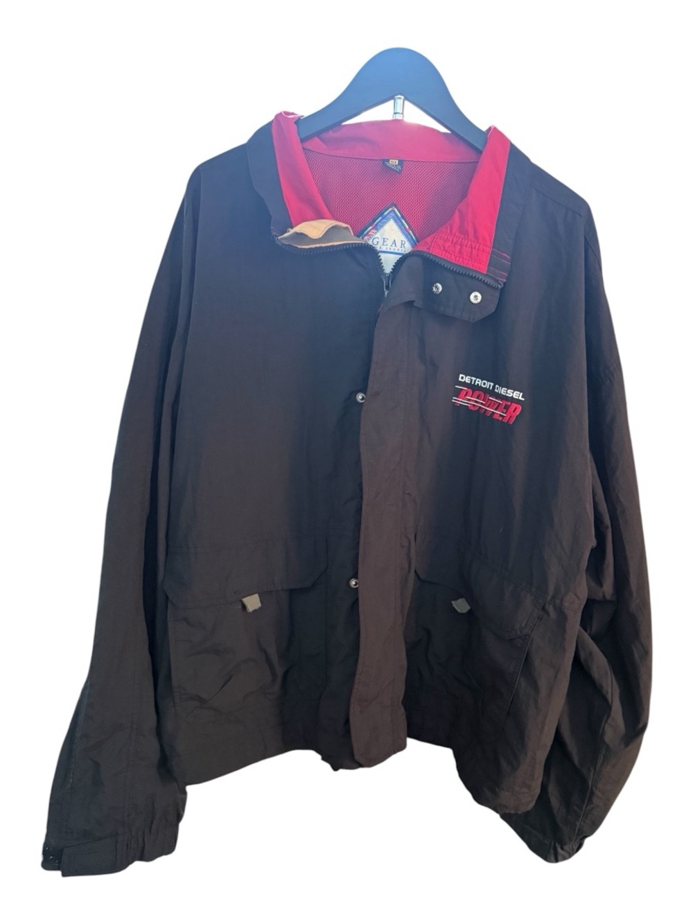 Vintage Detroit Diesel Power Gear for Sports Windbreaker Jacket
